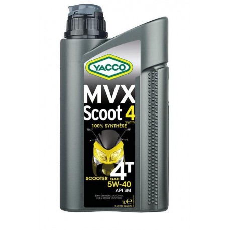 Motorový olej YACCO MVX SCOOT 4T SYNTH 5W40, YACCO (1 l)