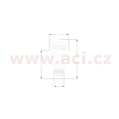 ATHENA špunt výfuku malý pro 2T motocykly/ATV