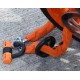 řetězový zámek na motocykl Heavy Duty, OXFORD (oranžový plášť, délka 1,5 m)