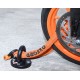 řetězový zámek na motocykl Heavy Duty, OXFORD (oranžový plášť, délka 1,5 m)