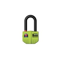 zámek kotoučové brzdy Boss Alarm, OXFORD (integrovaný alarm, průměr čepu 14 mm, žlutý)