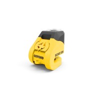 zámek kotoučové brzdy Scoot XD5, OXFORD (žlutý/černý, průměr čepu 6 mm)