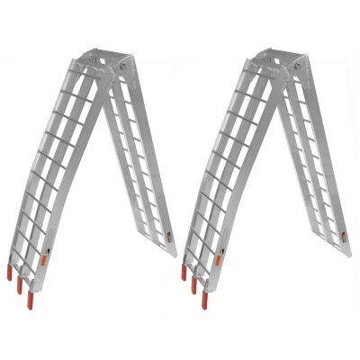 nájezdová rampa - skládací - hliníková široká, Q-TECH (1 pár)