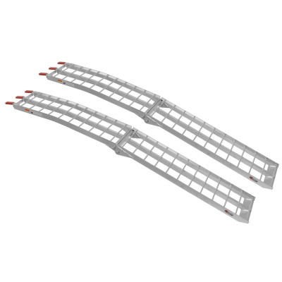 nájezdová rampa - skládací - hliníková široká, Q-TECH (1 pár)