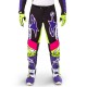 kalhoty SUPERTECH limitovaná edice DIRT STUDIOS, ALPINESTARS (bílá/fialová/růžová/žlutá fluo) 2025