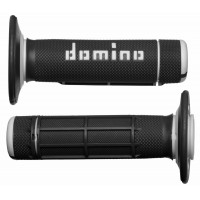 gripy A020 (offroad) délka 118 mm, DOMINO (černo-šedé)