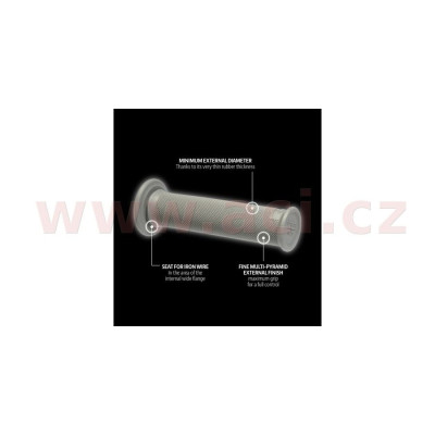 gripy 6280 (trial) délka 123 + 126 mm, DOMINO (černé)