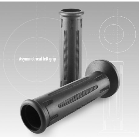 gripy OEM BMW styl 6190 (road) délka 122 mm, DOMINO (černé)