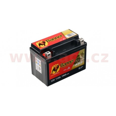 Motobaterie gelová 12V, YTZ14S, YTZ14S-BS, 11Ah, 210A, BANNER Bike Bull GEL 150x87x110