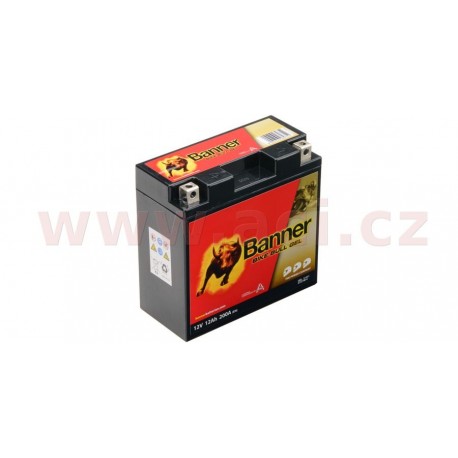 Motobaterie gelová 12V, YT14B-4, 12Ah, 200A, BANNER Bike Bull GEL 150x70x145