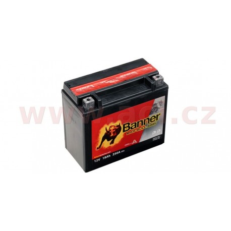 Motobaterie 12V, YTX20L-BS, 18Ah, 250A, BANNER Bike Bull AGM 175x87x155