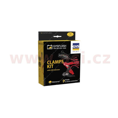 připojovací kabel s indikací stavu baterie - krokosvorky GYSFLASH