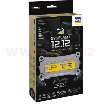 nabíječka GYSFLASH 12.12, 12 V, 20-250 Ah, 12 A