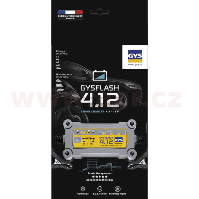 nabíječka GYSFLASH 4.12, 12V, 1.2-90 Ah, 4 A