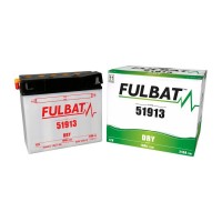Motobaterie 12V, 51913, 19Ah, 210A, konvenční 186x81x170, FULBAT (vč. balení elektrolytu)