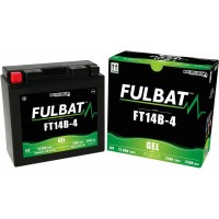 Motobaterie 12V, YT14B-4 GEL, 12,6Ah, 210A, bezúdržbová GEL 150x69x145, FULBAT (aktivovaná ve výrobě)