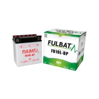 Motobaterie 12V, YB10L-B-P, 11Ah, 130A, konvenční 135x90x145, FULBAT(vč. balení elektrolytu)