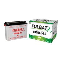 Motobaterie 12V, YB16AL-A2, 16,8Ah, 175A, konvenční 207x71,5x164 FULBAT (vč. balení elektrolytu)