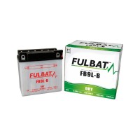 Motobaterie 12V, YB9L-B, 9Ah, 130A, konvenční 135x75x139 FULBAT (vč. balení elektrolytu)