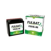 Motobaterie 12V, YTX14L-BS, 12,6Ah, 200A, bezúdržbová MF AGM 150x87x145 FULBAT (vč. balení elektrolytu)