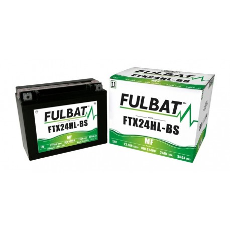 Motobaterie 12V, YTX24HL-BS, 22,1Ah, 350A, bezúdržbová MF AGM 205x87x161, FULBAT (vč. balení elektrolytu)