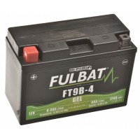 Motobaterie 12V, YT9B-4 GEL, 8Ah, 120A, bezúdržbová GEL technologie 150x68x105, FULBAT (aktivovaná ve výrobě)