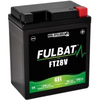 Motobaterie 12V, YTZ8V GEL, 7,4Ah, 120A, bezúdržbová GEL technologie 114x71x131 FULBAT (aktivovaná ve výrobě)