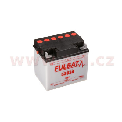 Motobaterie 12V, 53034, 30Ah, 300A, levá, konvenční 186x130x171, FULBAT (vč. balení elektrolytu)