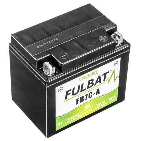 Motobaterie 12V, FB7C-A GEL, 8Ah, 85A, bezúdržbová GEL technologie 129x89x114 FULBAT (aktivovaná ve výrobě)