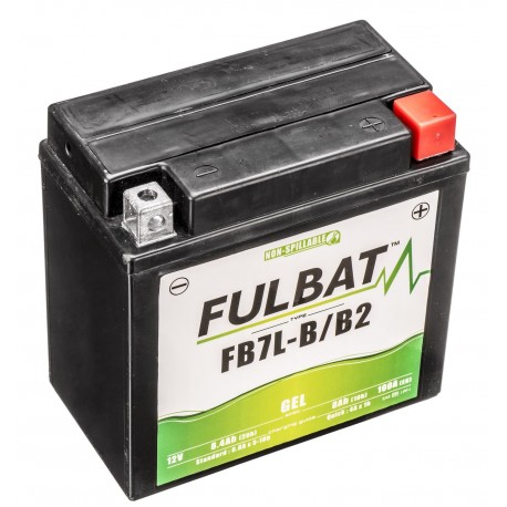 Motobaterie 12V, FB7L-B/B2 GEL, 12V, 8Ah, 100A, bezúdržbová GEL technologie 136x76x130 FULBAT (aktivovaná ve výrobě)