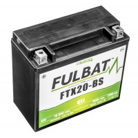 Motobaterie 12V, FTX20-BS GEL, 12V, 18Ah, 310A, bezúdržbová GEL technologie 175x87x155 FULBAT (aktivovaná ve výrobě)