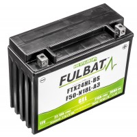 Motobaterie 12V, FTX24HL-BS / F50-N18L-A3 GEL, 21Ah, 350A, bezúdržbová GEL technologie 205x87x162 FULBAT (aktivovaná ve výrobě)