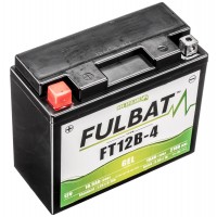 Motobaterie 12V, FT12B-4 GEL, 12V, 10Ah, 210A, bezúdržbová GEL technologie 150x69x130 FULBAT (aktivovaná ve výrobě)
