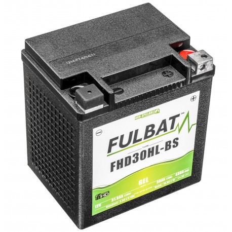 Motobaterie 12V, FHD30HL-BS GEL (Harley.D), 30Ah, 430A, bezúdržbová GEL technologie 165x125x175 FULBAT (aktivovaná ve výrobě)