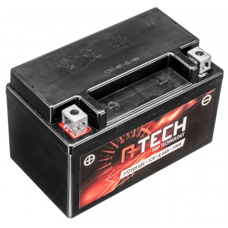 Motobaterie 12V, YTZ10S GEL, 8,6Ah, 190A, bezúdržbová GEL technologie 150x88x93, A-TECH (aktivovaná ve výrobě)