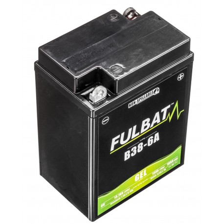 Motobaterie 6V, B38-6A GEL, 13Ah, 105A, bezúdržbová GEL technologie 119x83x161 FULBAT (aktivovaná ve výrobě)