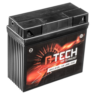 Motobaterie 12V, NH12-20 GEL, 51913, 20Ah, 235A, 185x81x170, A-TECH (aktivovaná ve výrobě)