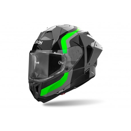 Integrální přilba GP800 Competition, AIROH (fluo zelená/lesklá) 2025
