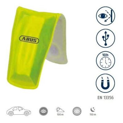 magentické světlo na oblečení, ABUS