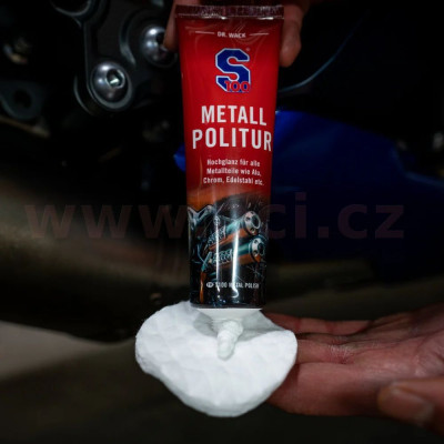 S100 leštěnka na chrom, hliník a kovové povrchy - Metallpolitur 100 ml