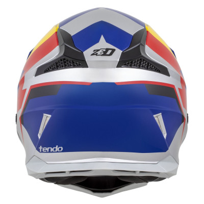 přilba X1.9 TENDO, ZED (modrá perleť/červená/žlutá/stříbrná) 2025
