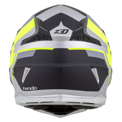přilba X1.9 TENDO, ZED (černá matná/tmavě šedá/světle šedá/žlutá fluo) 2025