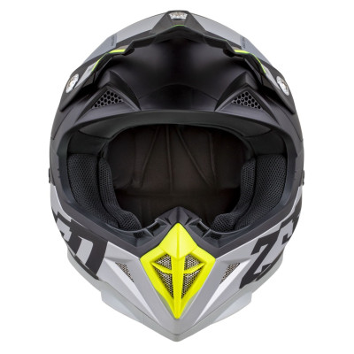 přilba X1.9 TENDO, ZED (černá matná/tmavě šedá/světle šedá/žlutá fluo) 2025