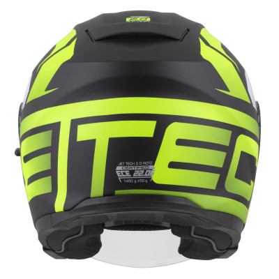 přilba Jet Tech 2.0 RoTo, CASSIDA (černá matná/žlutá fluo/bílá) 2025