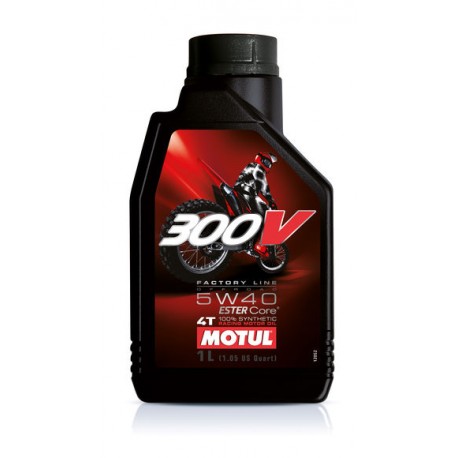Motorový olej MOTUL 300V 4T 5W-40 1L Factory Line OFF ROAD