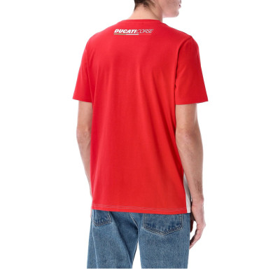 triko DUCATI CORSE (bílá, červená)