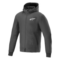 bunda RADIUM TECH HOODIE, ALPINESTARS (černá/bílá) 2025