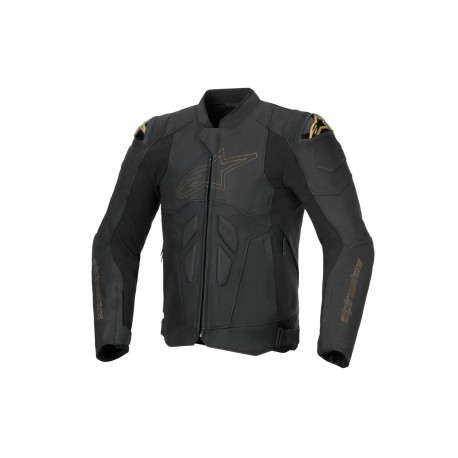 bunda DUSK, ALPINESTARS (černá/laserovaná kůže) 2025