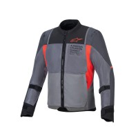 bunda ST-2 AIR, ALPINESTARS (šedá/tmavě šedá/červená) 2025
