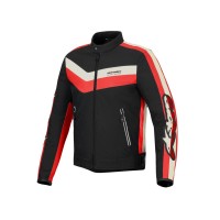 bunda T-DYNO WATER RESISTANT, ALPINESTARS (černá/červená/béžová) 2025